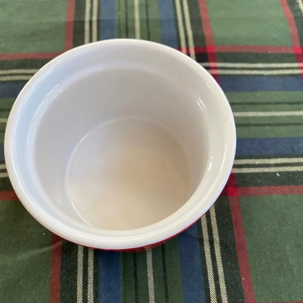 BIA red ramekin